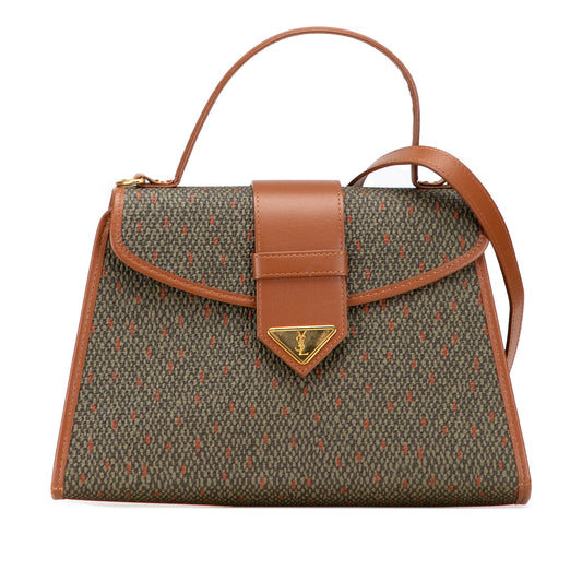 YSL Coated Canvas Satchel
