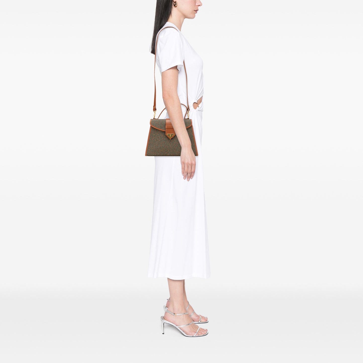 YSL Coated Canvas Satchel