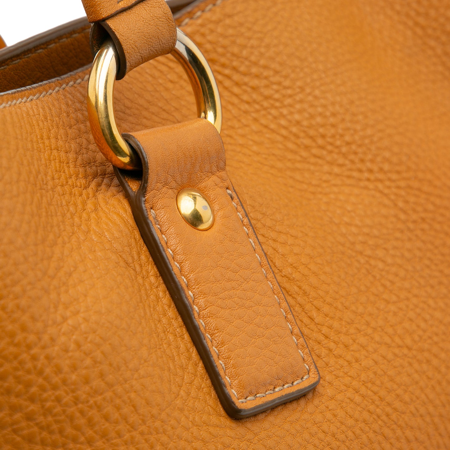 Prada Vitello Daino Side Zip Tote