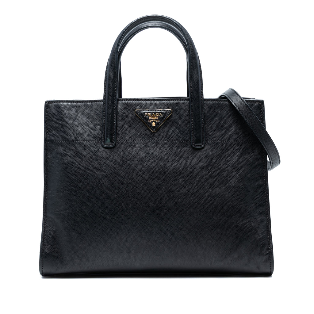 Prada Saffiano Soft Triple Pocket Tote