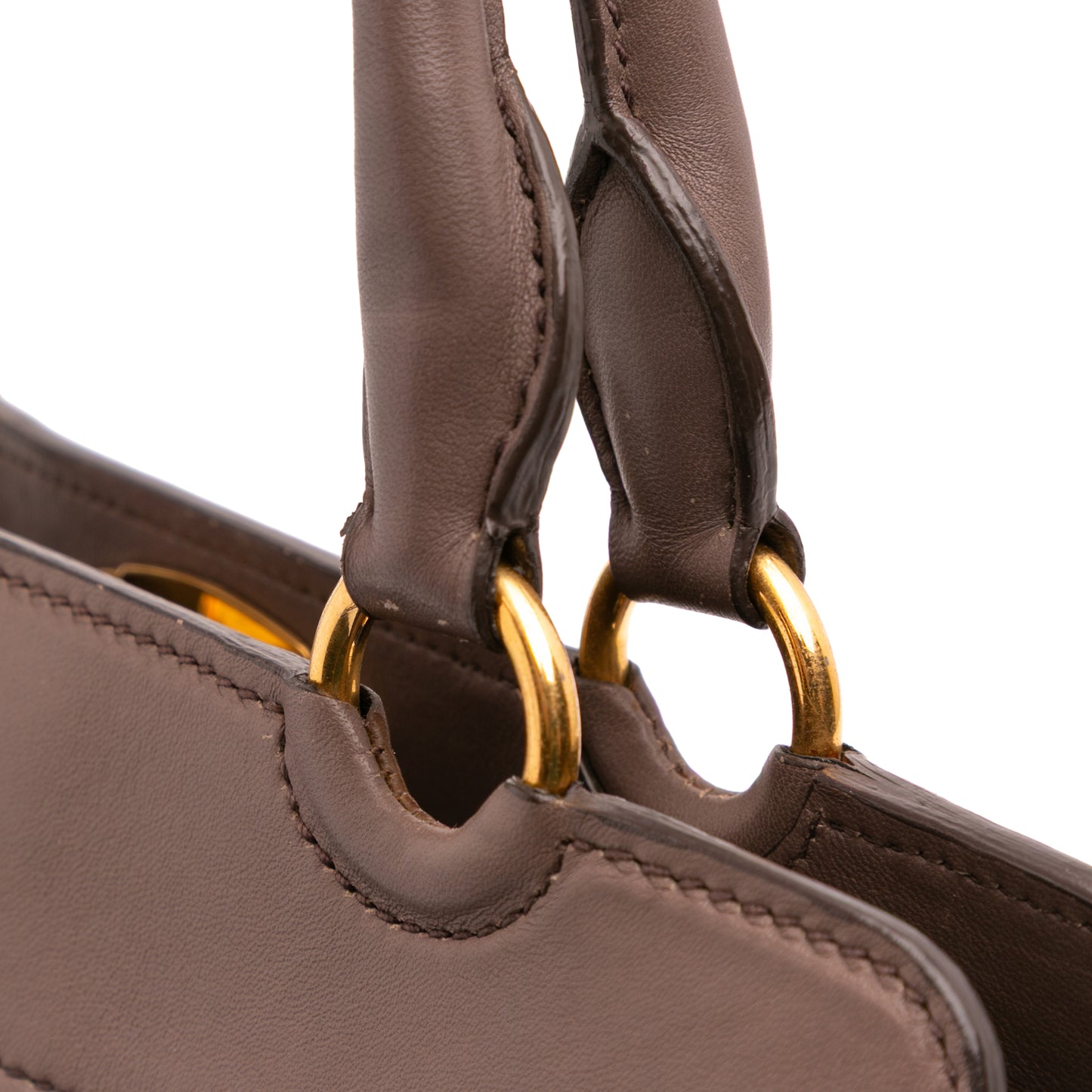 Miu Miu Matelasse Leather Turnlock Tote