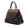 Miu Miu Matelasse Leather Turnlock Tote