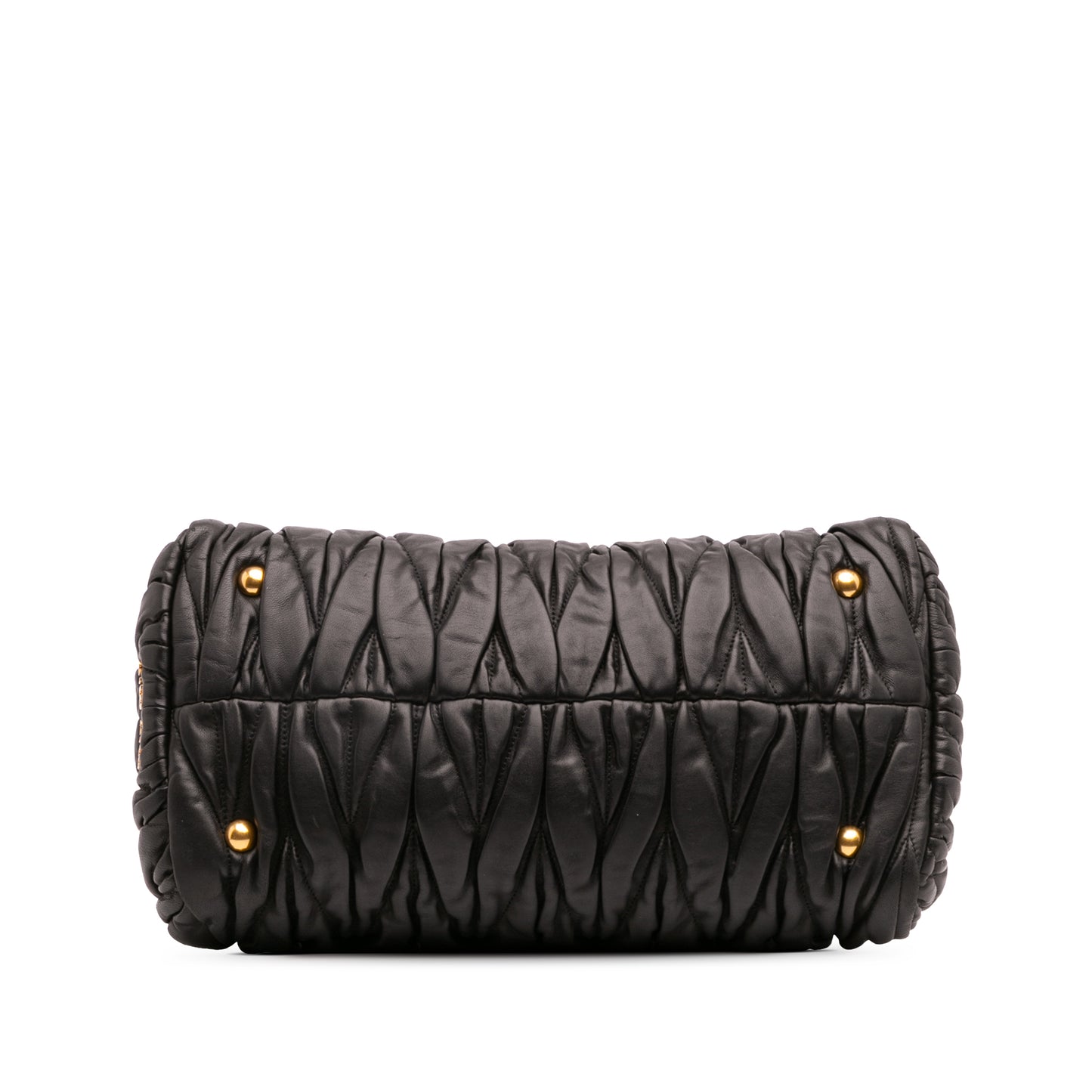 Miu Miu Matelasse Leather Turnlock Tote