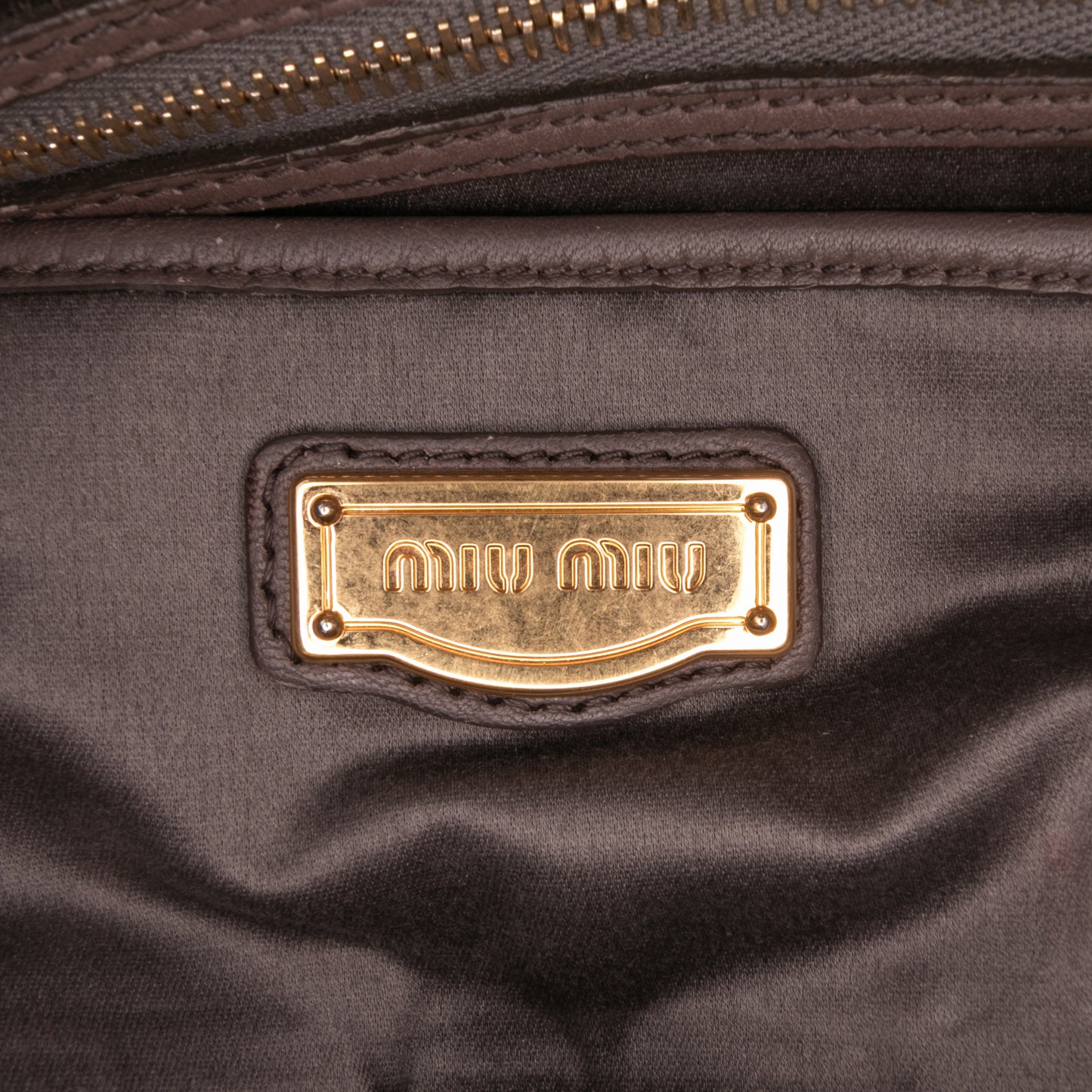 Miu Miu Matelasse Leather Turnlock Tote