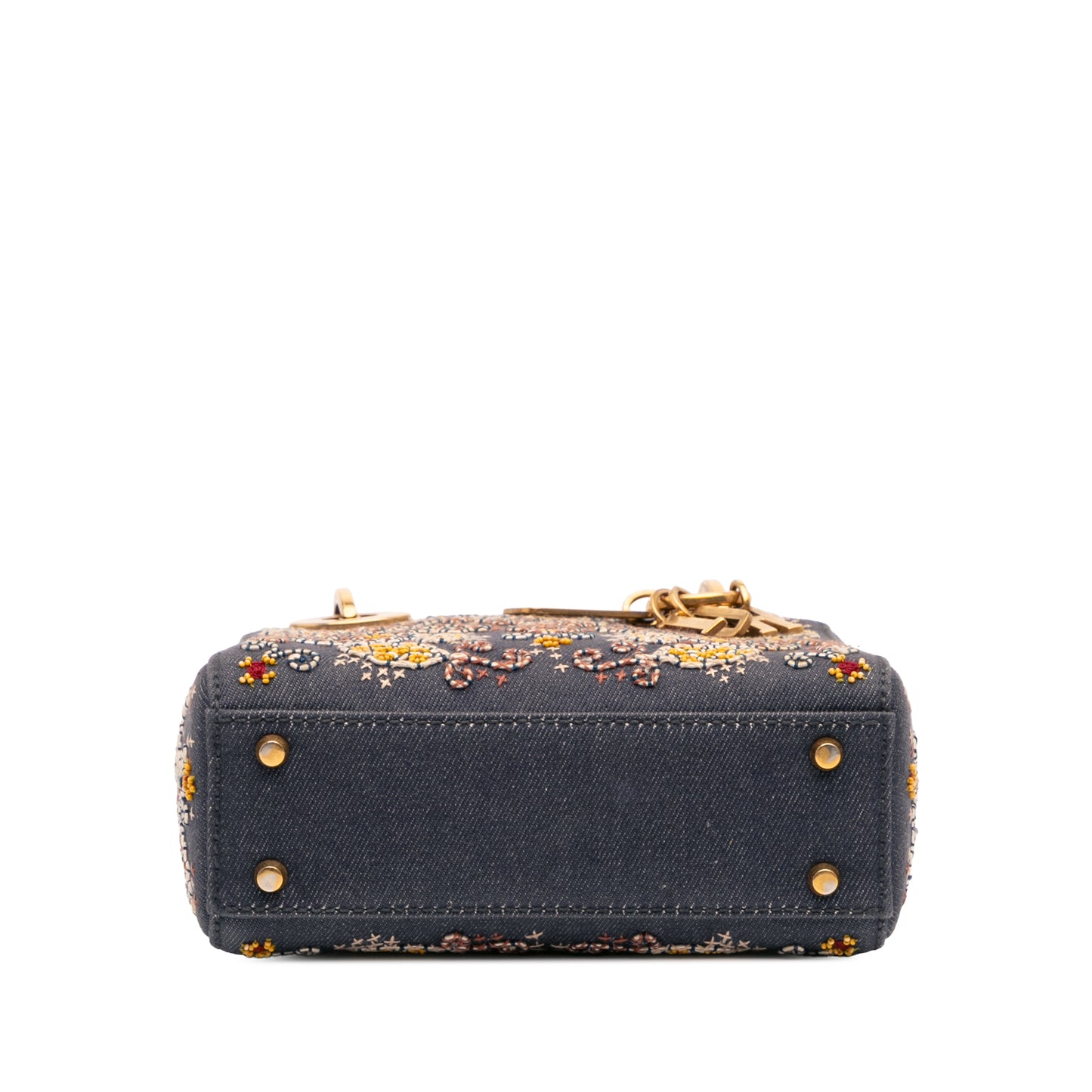 Dior Mini Denim Embroidered Lady Dior