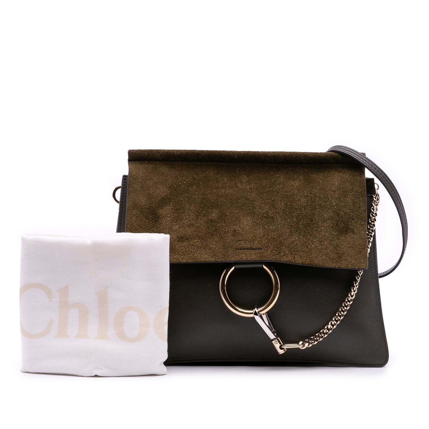 Chloé Medium Calfskin and Suede Faye Crossbody