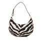 Celine Zebra Print Canvas Ava Shoulder Bag
