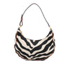 Celine Zebra Print Canvas Ava Shoulder Bag
