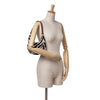 Celine Zebra Print Canvas Ava Shoulder Bag