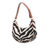 Celine Zebra Print Canvas Ava Shoulder Bag