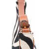 Celine Zebra Print Canvas Ava Shoulder Bag