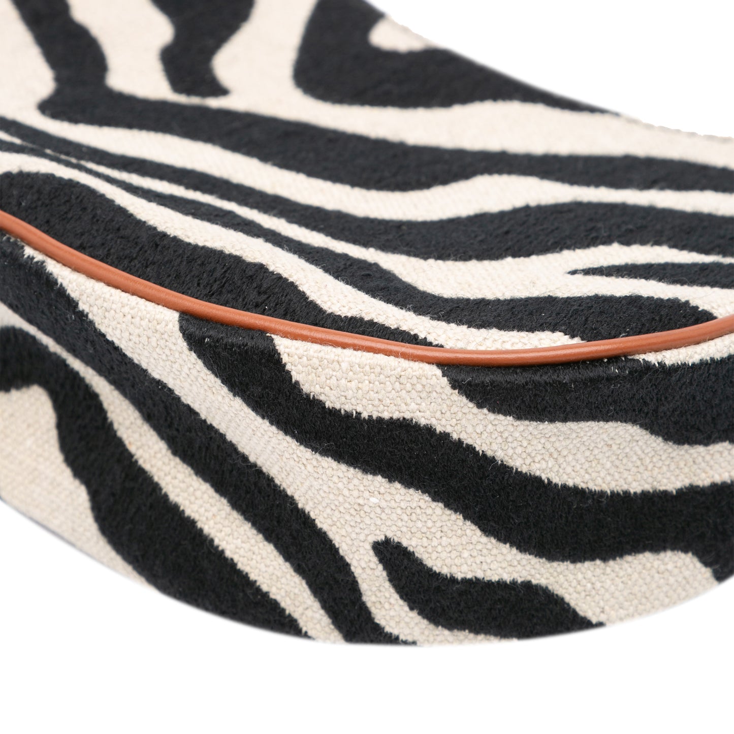 Celine Zebra Print Canvas Ava Shoulder Bag