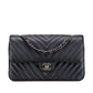 Chanel Medium Classic Chevron Caviar Double Flap