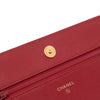 Chanel CC Quilted Velvet Wallet on Chain