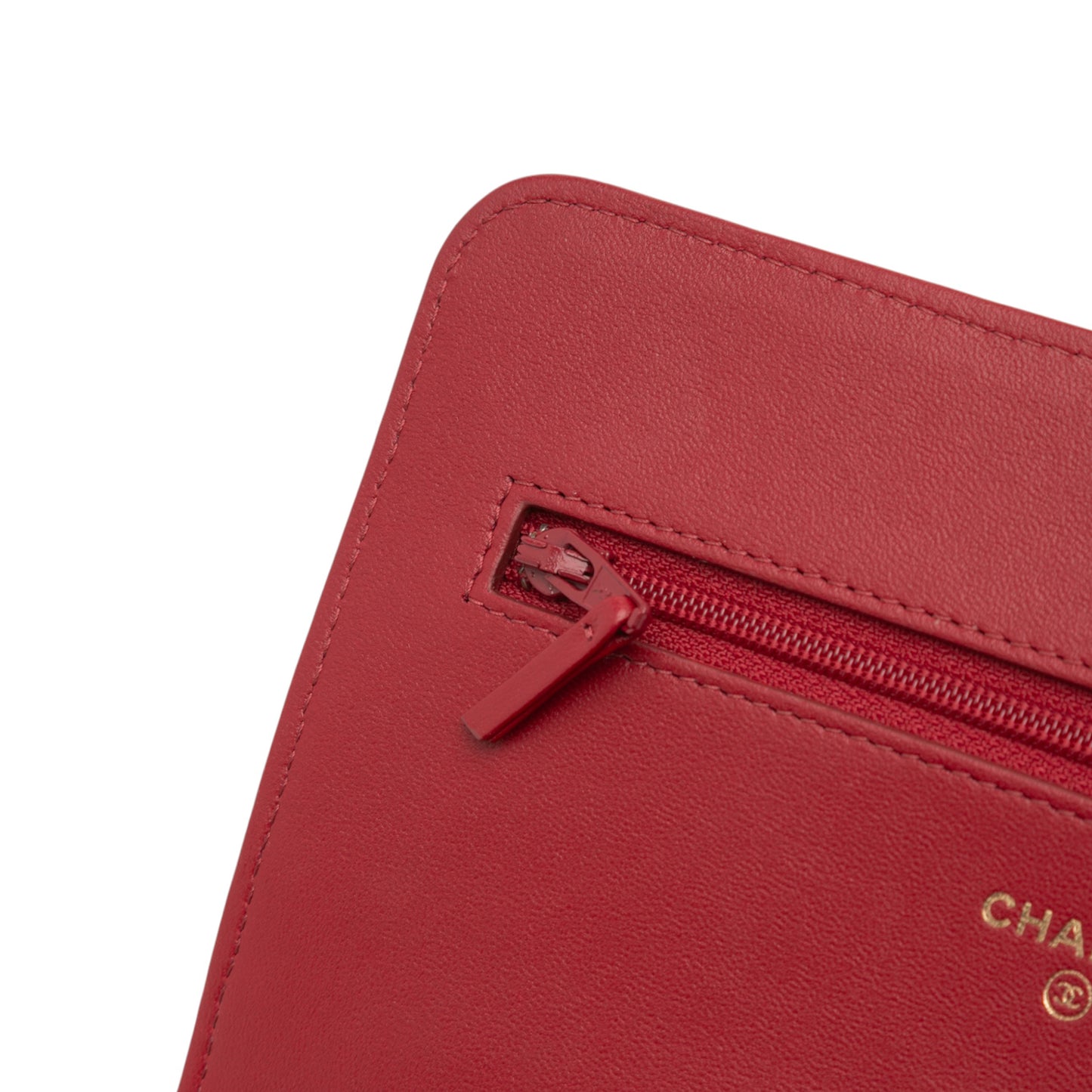 Chanel CC Quilted Velvet Wallet on Chain