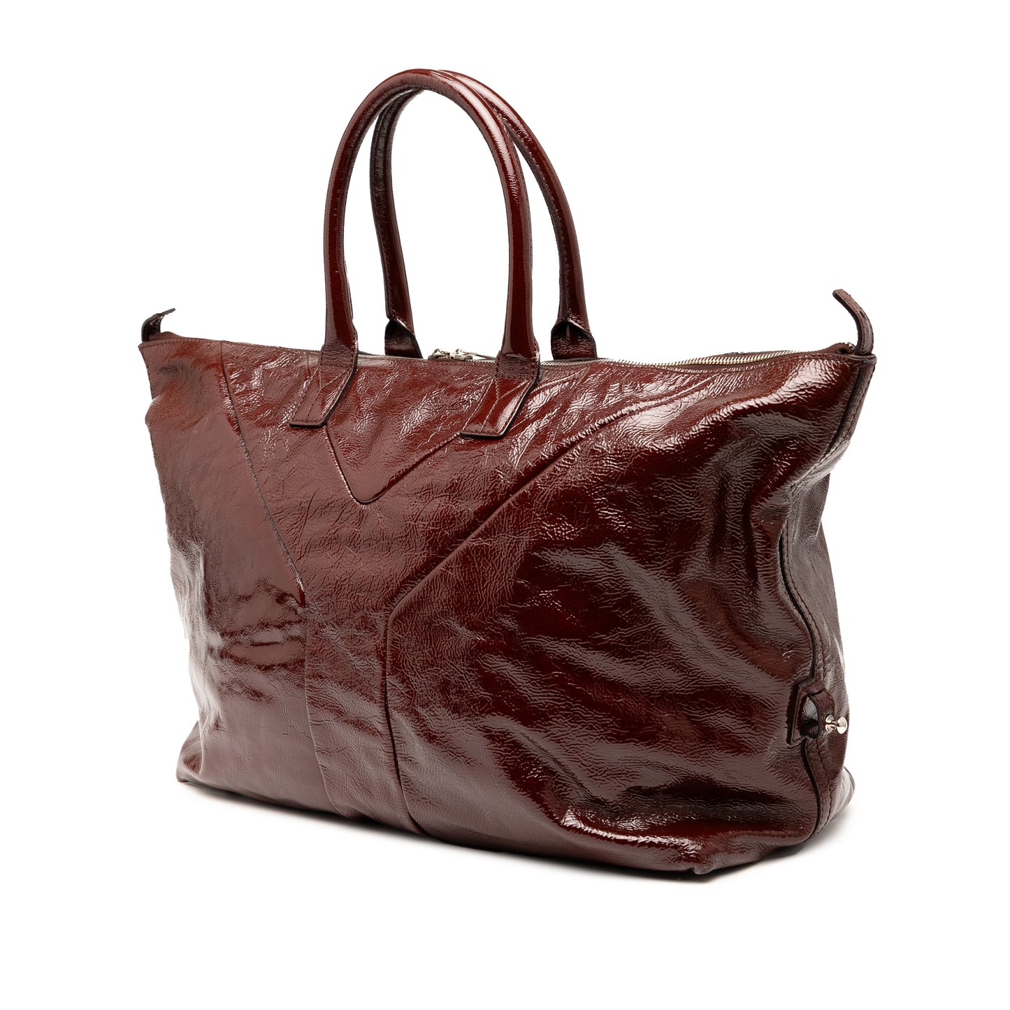 Saint Laurent Medium Textured Patent Easy Y Tote