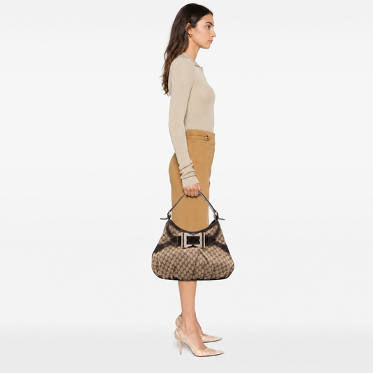 Gucci Large GG Canvas Dialux Queen Hobo
