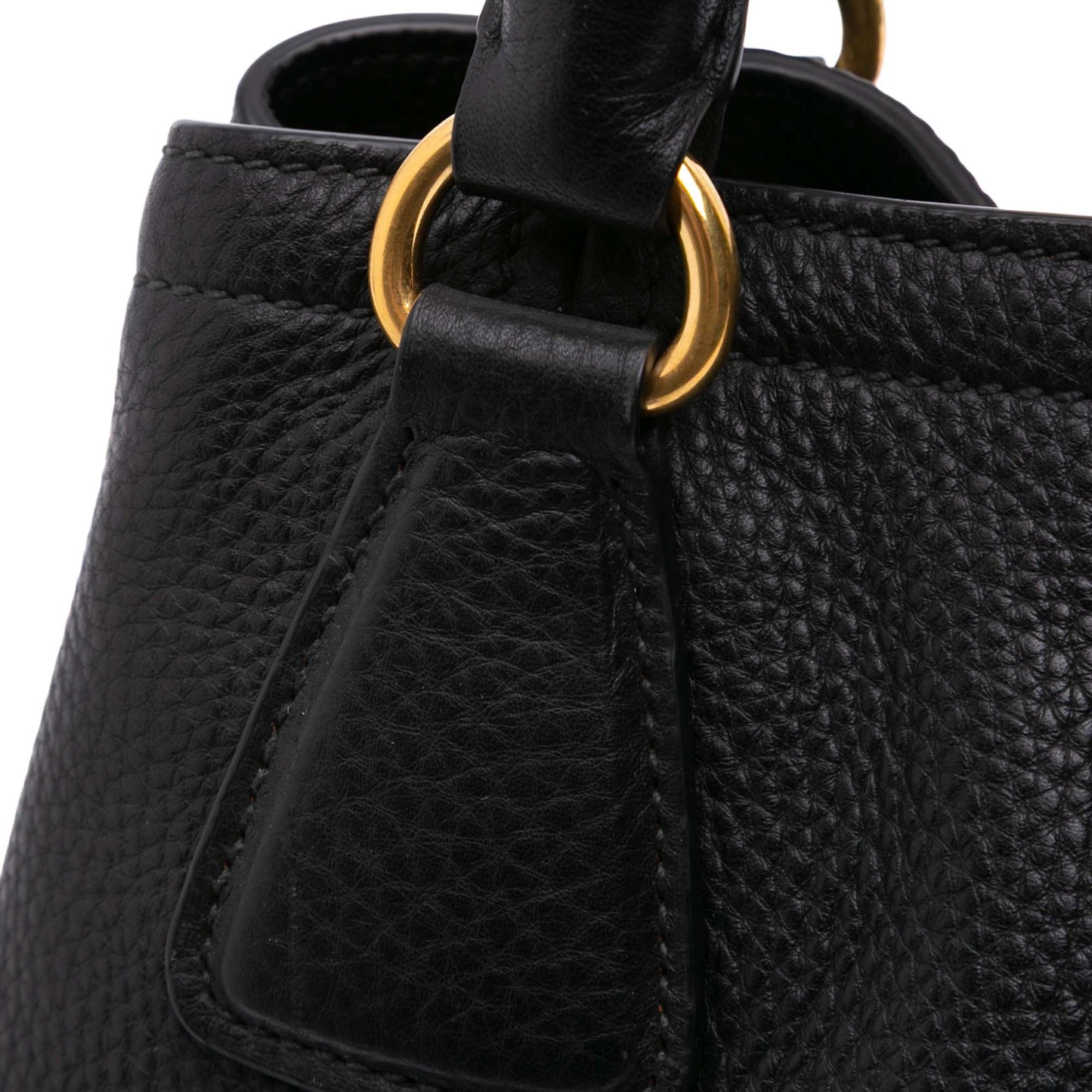 Prada Vitello Daino Open Convertible Tote