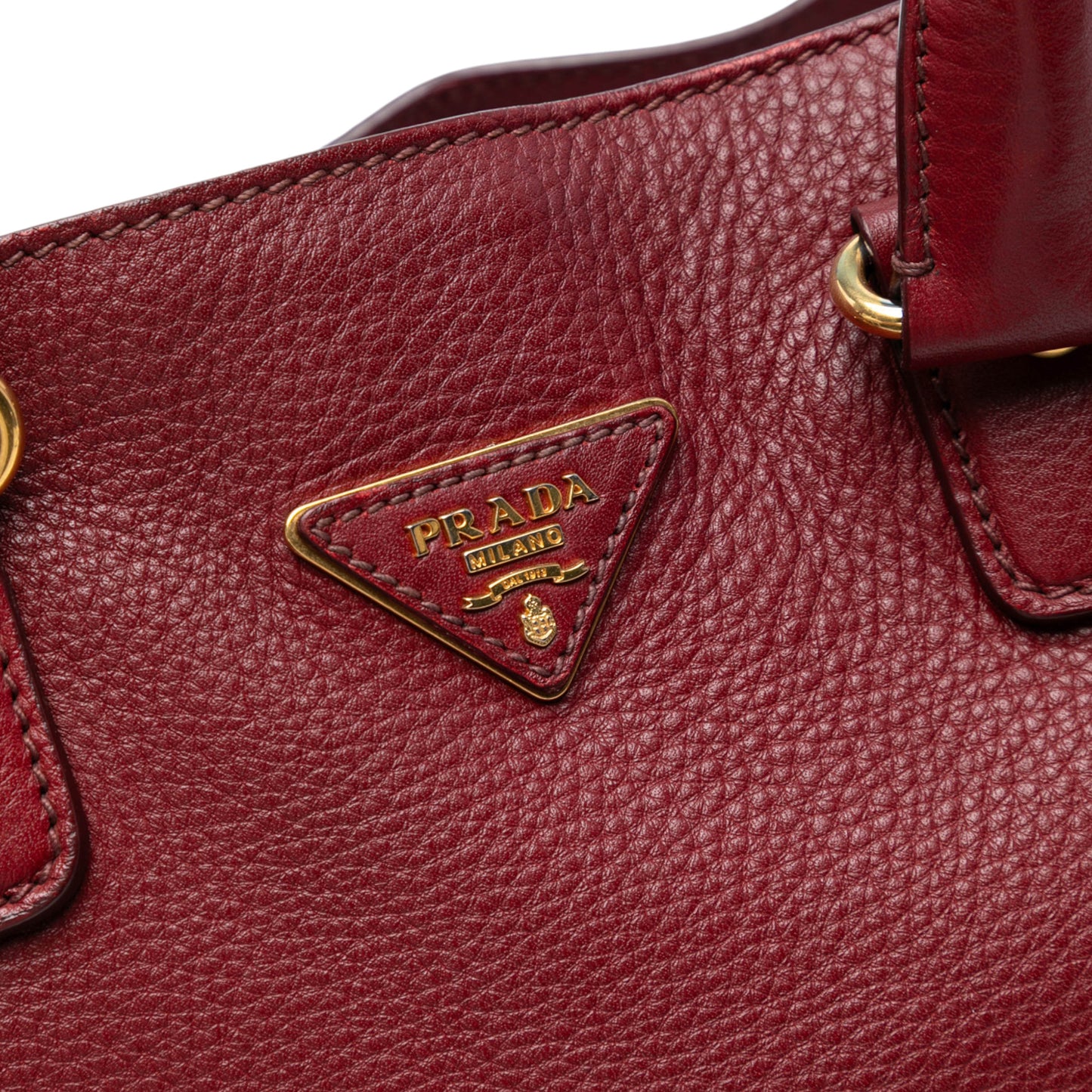 Prada Vitello Daino Open Convertible Tote