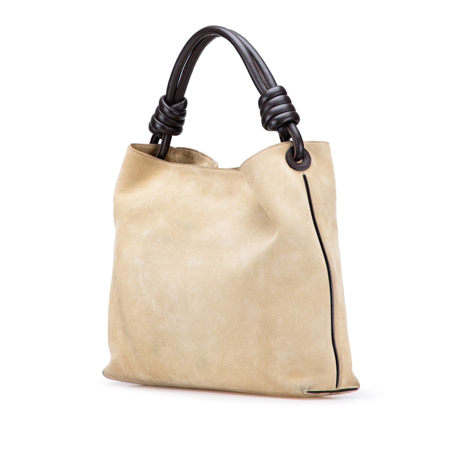 Loewe Small Suede Flamenco Knot Hobo