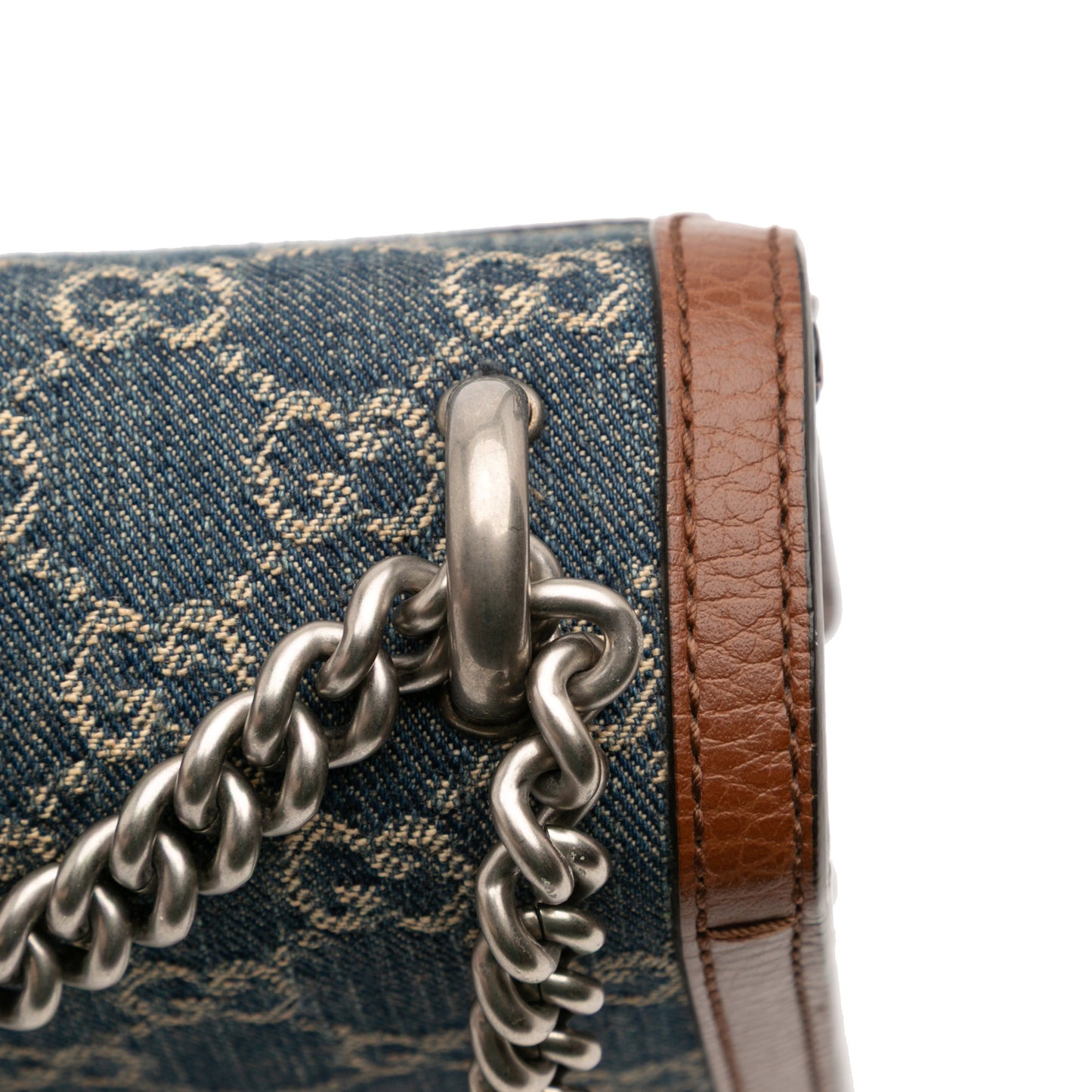 Gucci Small GG Denim Dionysus Shoulder Bag