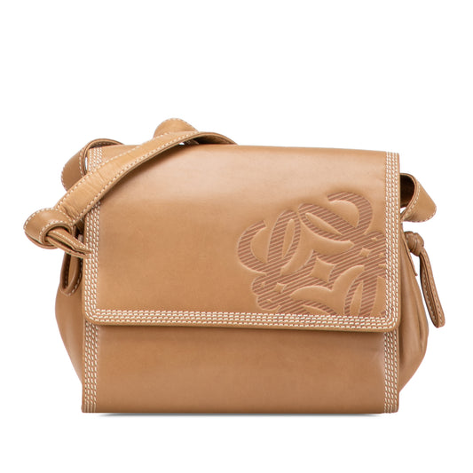 Loewe Anagram Leather Flap Crossbody