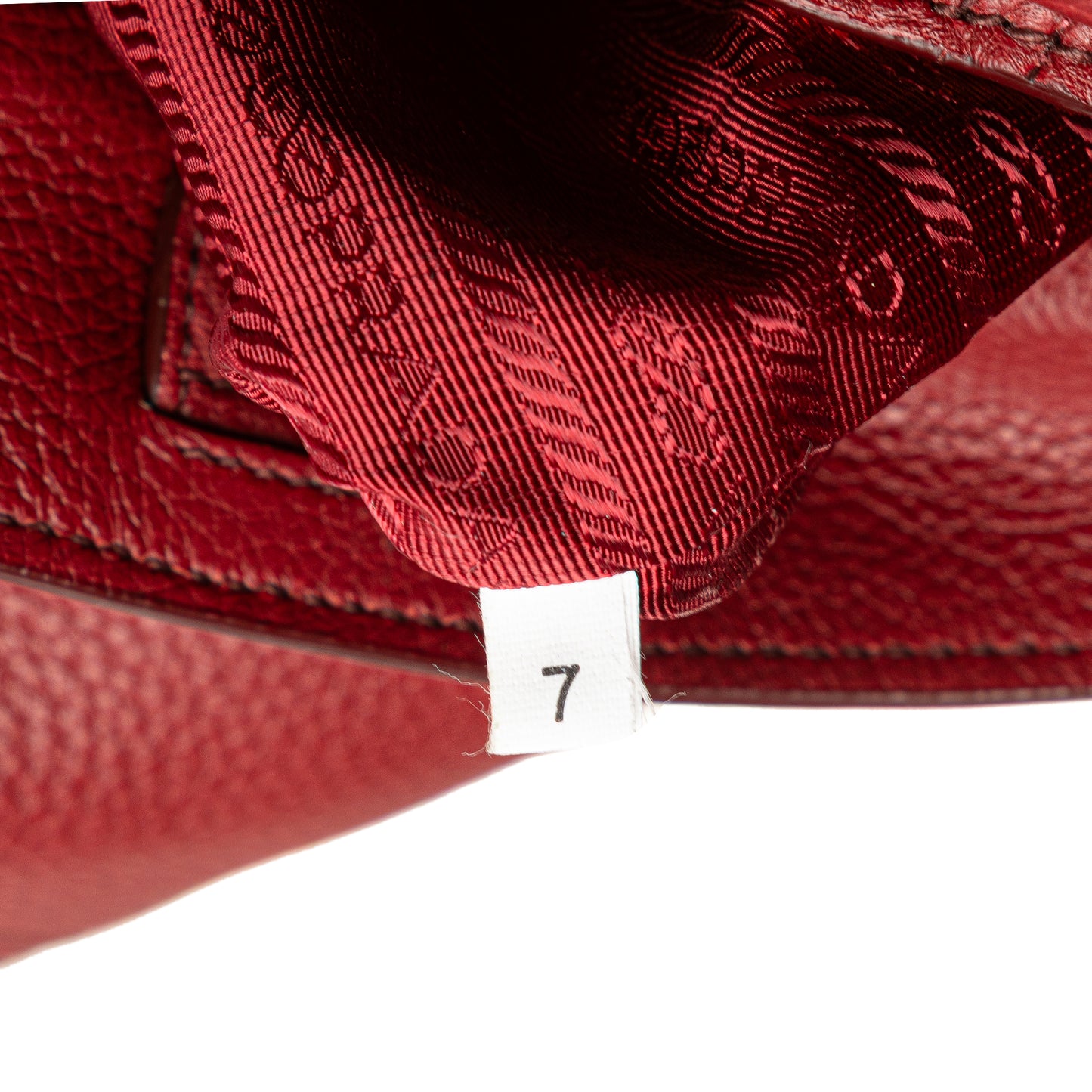 Prada VItello Daino Double Pocket Tote