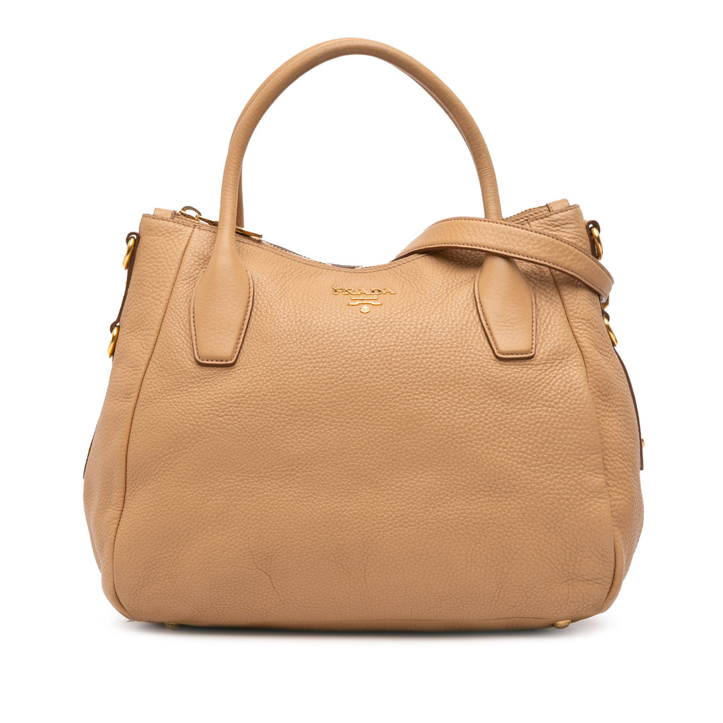 Prada Vitello Daino Sacca 2 Manici Convertible Tote