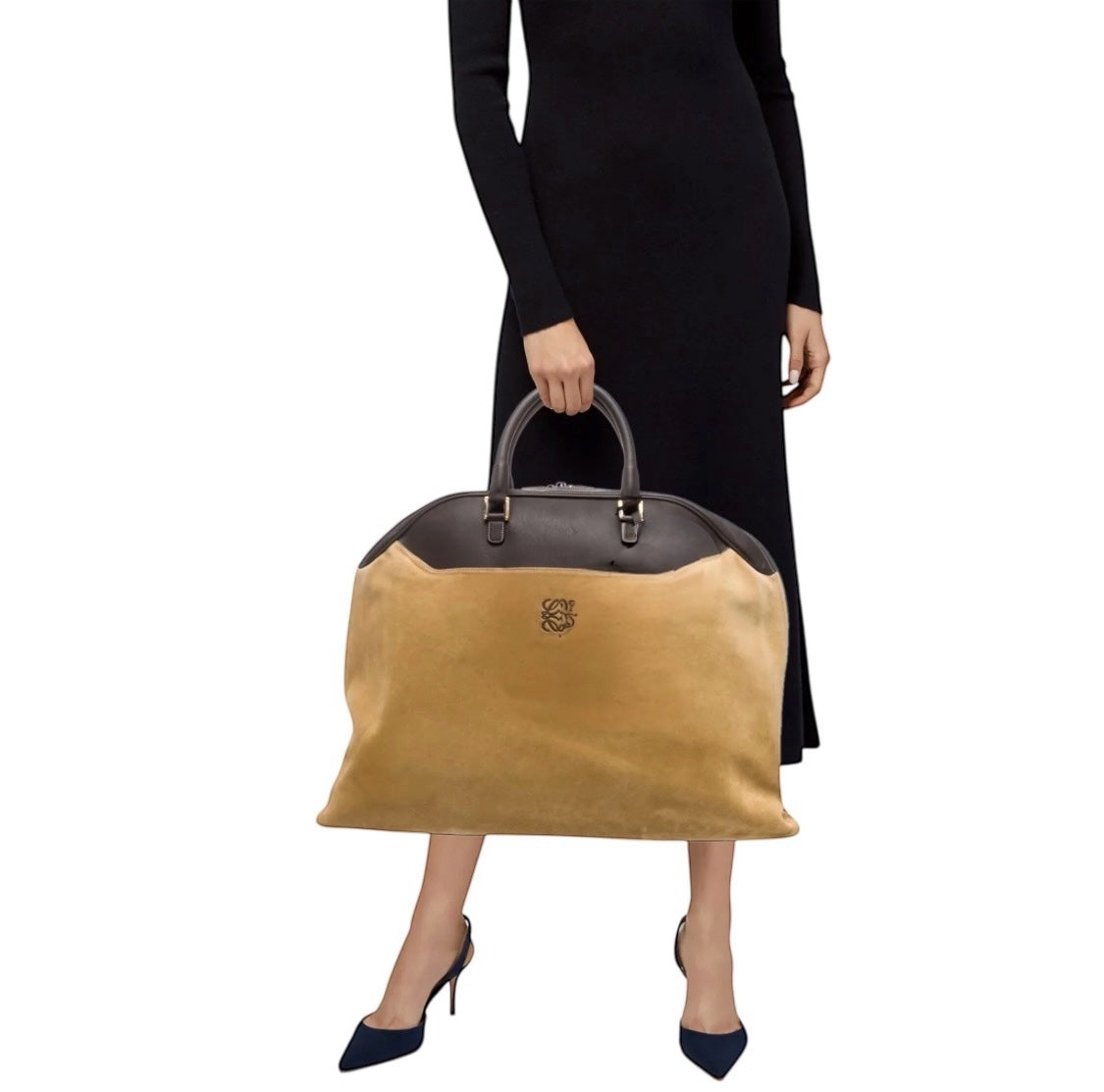 Bolso Boston de ante Loewe