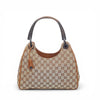 Bolso de hombro de lona Gucci GG