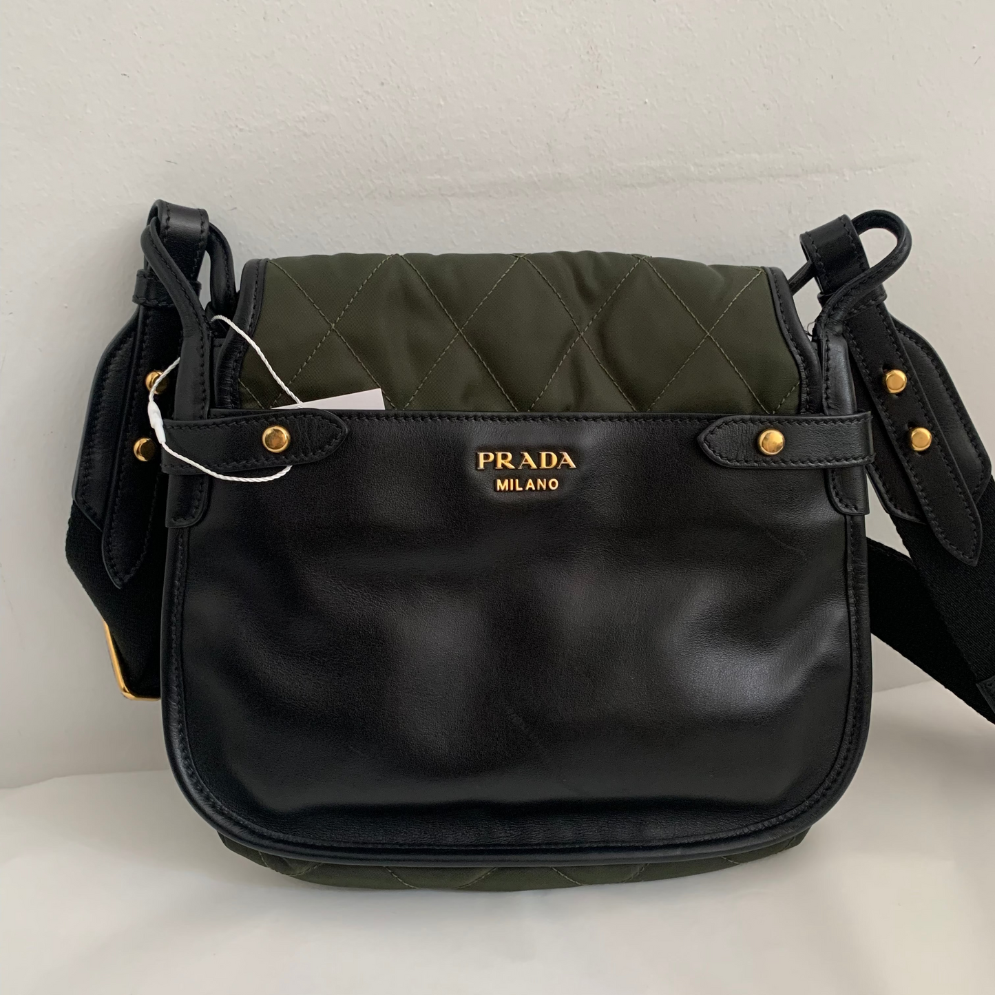 Bolso Prada Corsaire verde militar