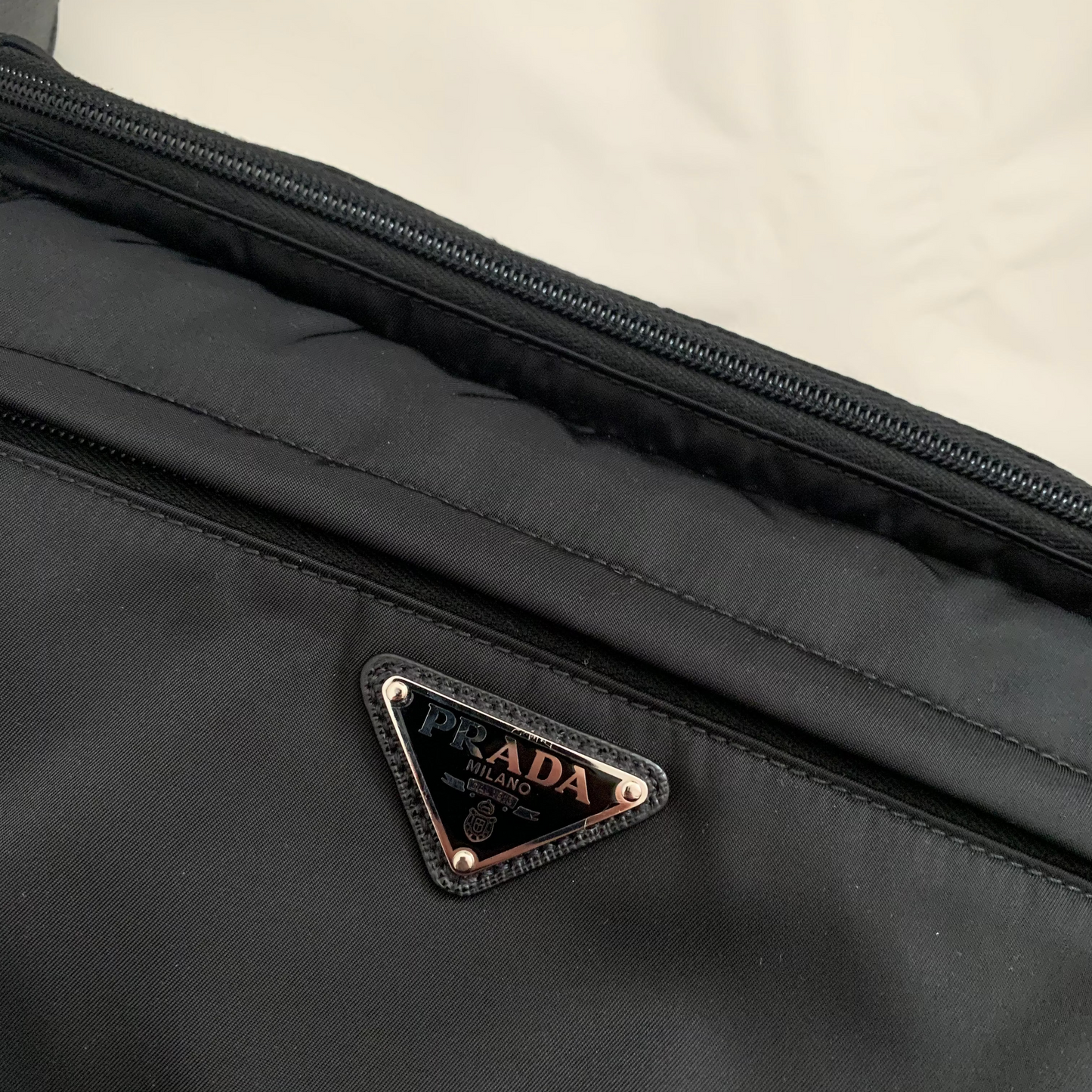 Prada Re-Nylon triangle-logo shoulder bag
