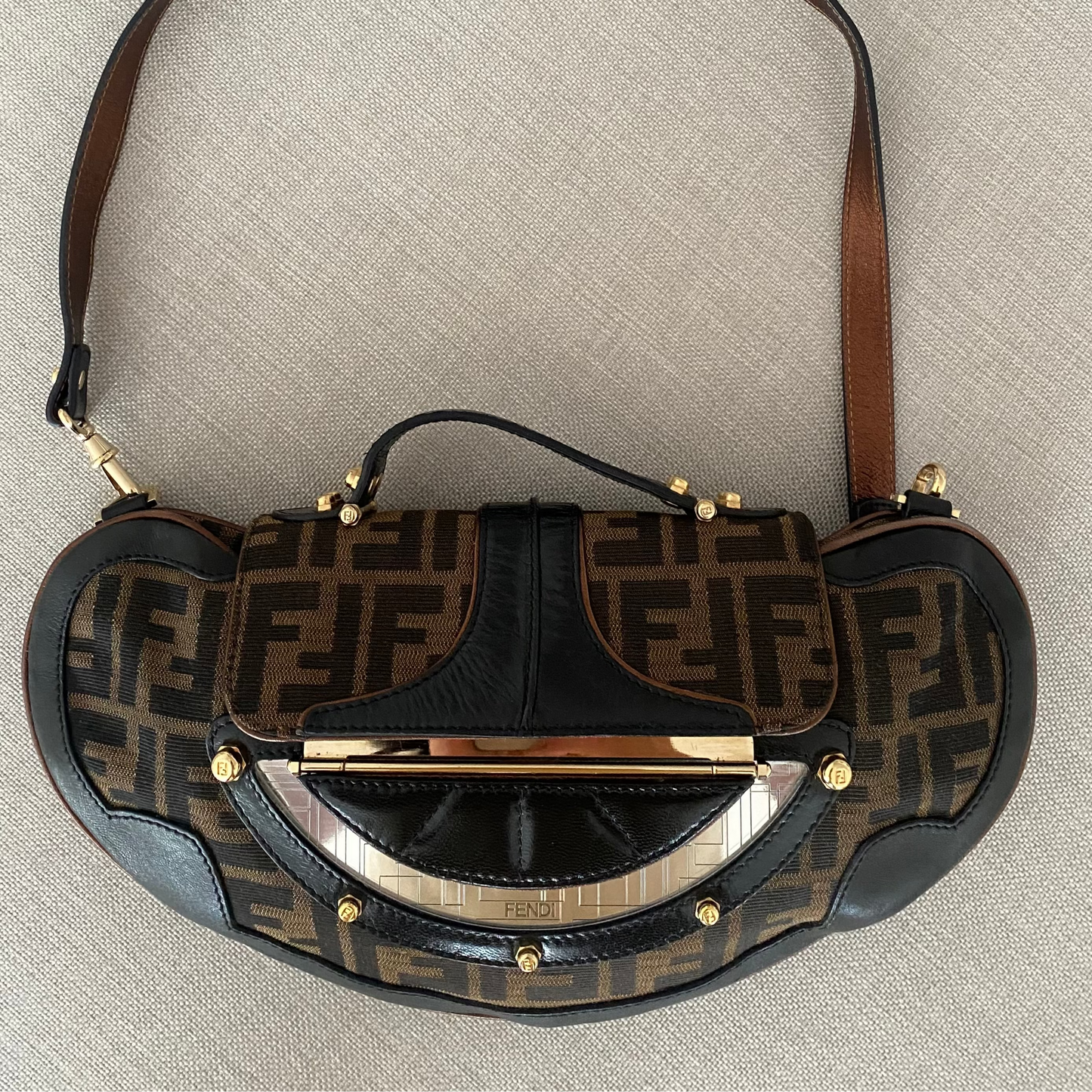 Fendi Zucca Vanity Clutch
