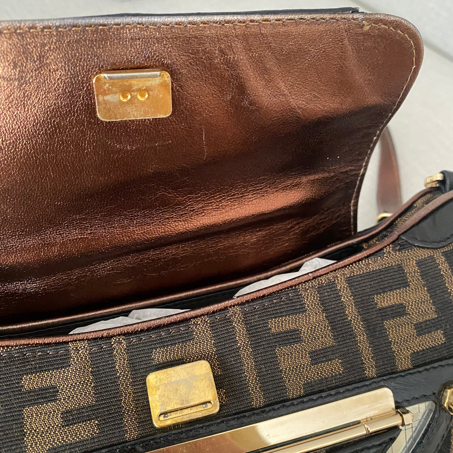 Fendi Zucca Vanity Clutch
