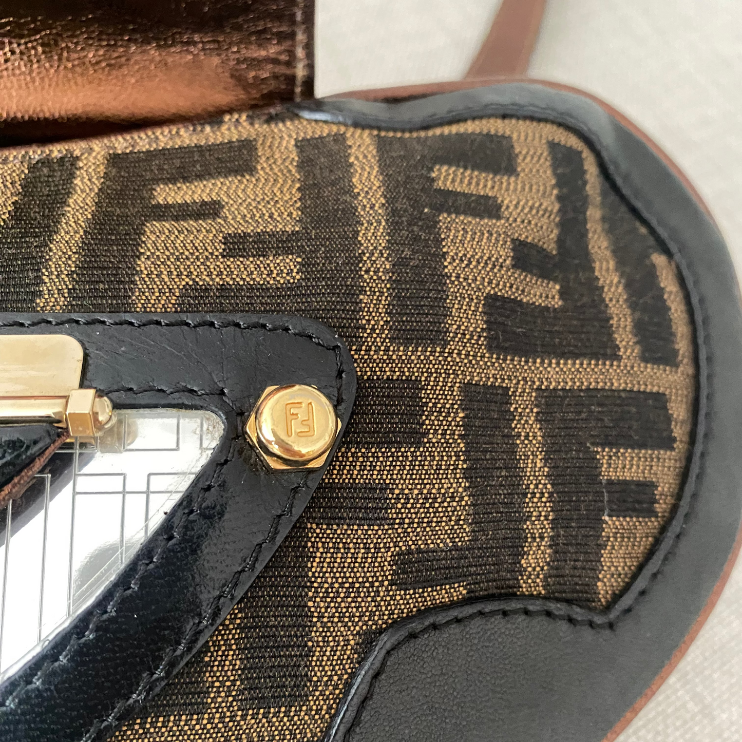 Fendi Zucca Vanity Clutch