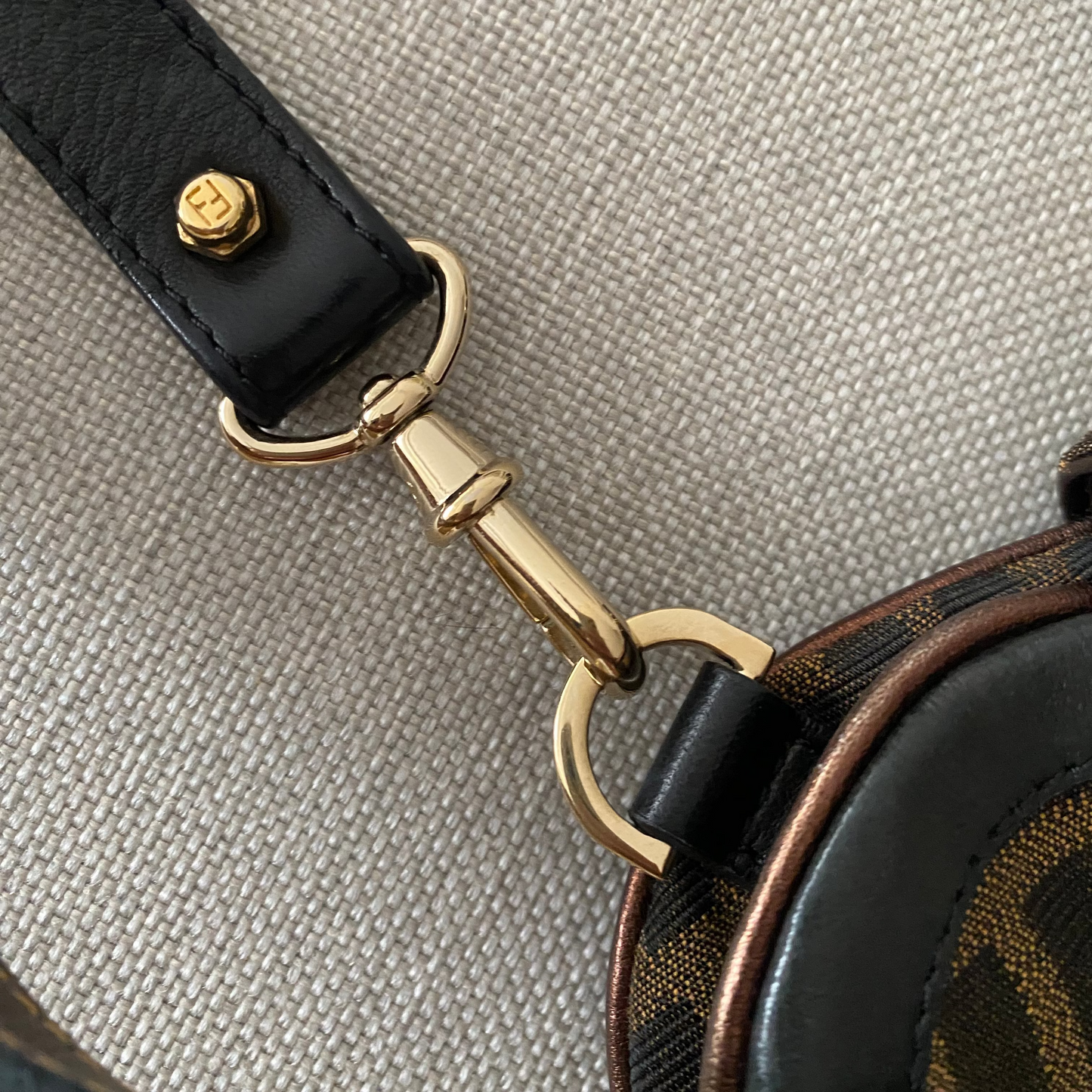 Fendi Zucca Vanity Clutch