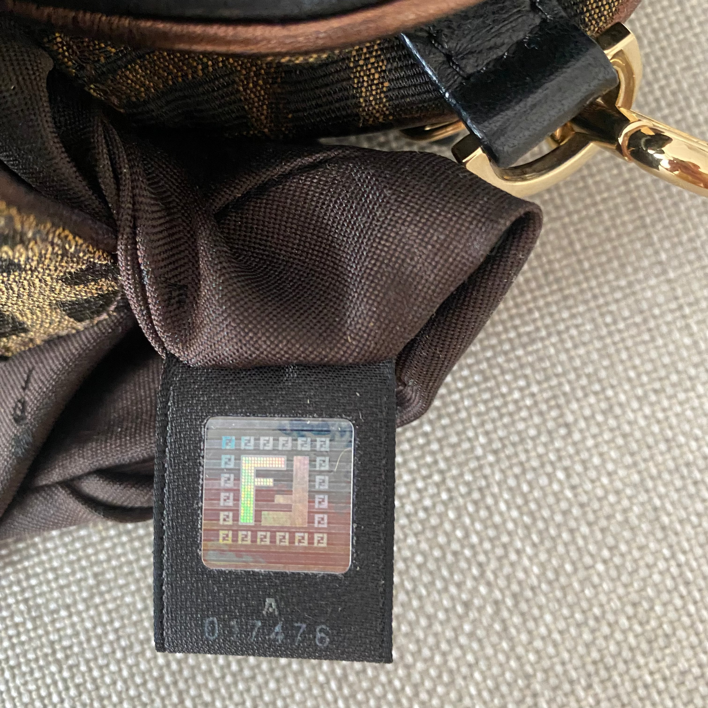 Fendi Zucca Vanity Clutch