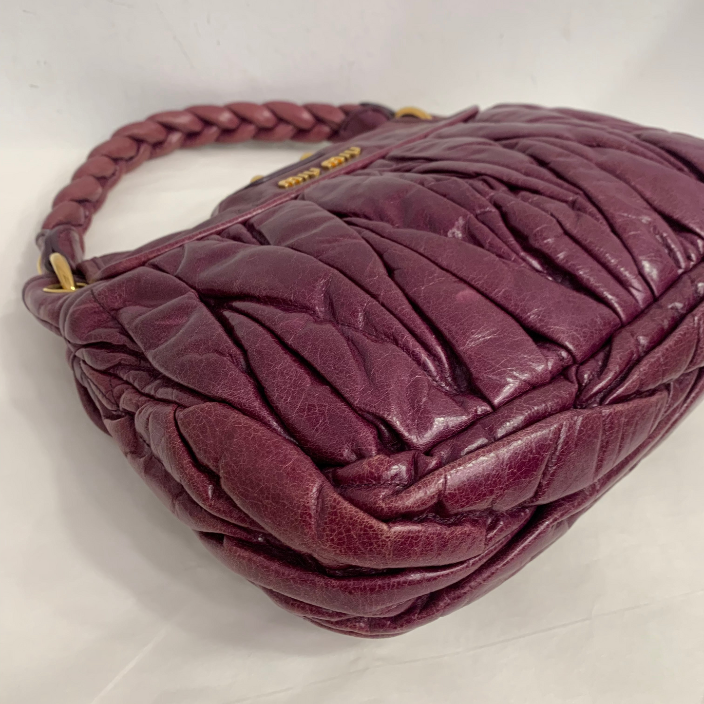 Miu Miu Matelasse Nappa Coffer Satchel