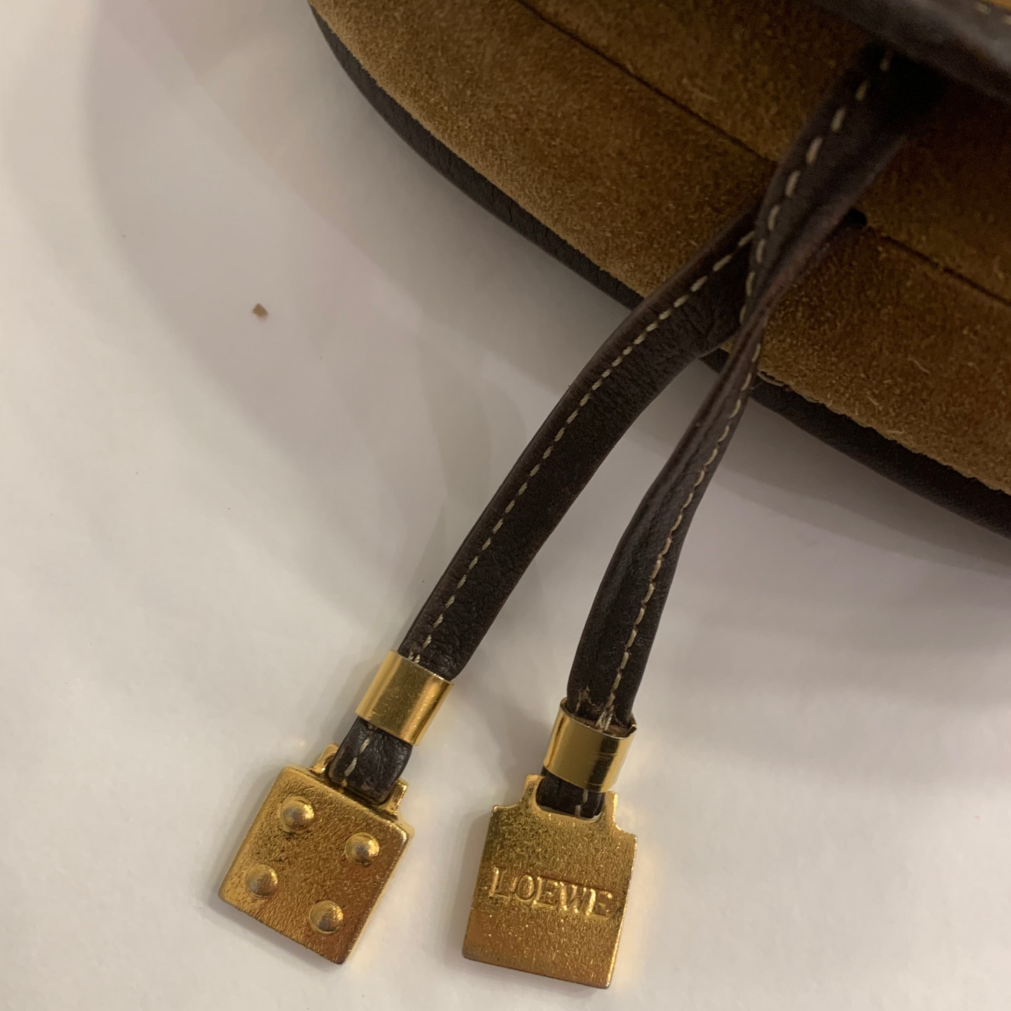 Loewe Suede Crossbody Bag