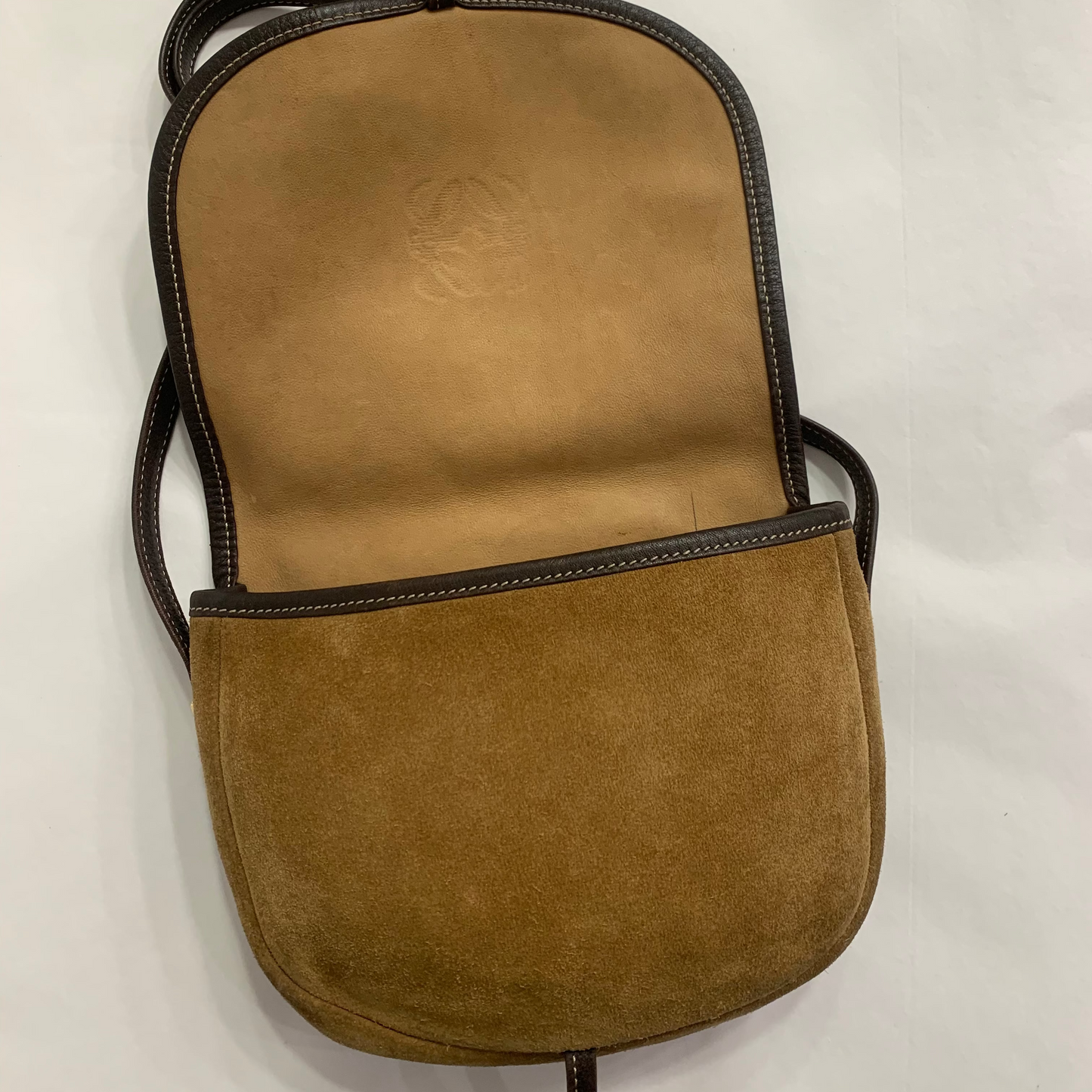 Loewe Suede Crossbody Bag