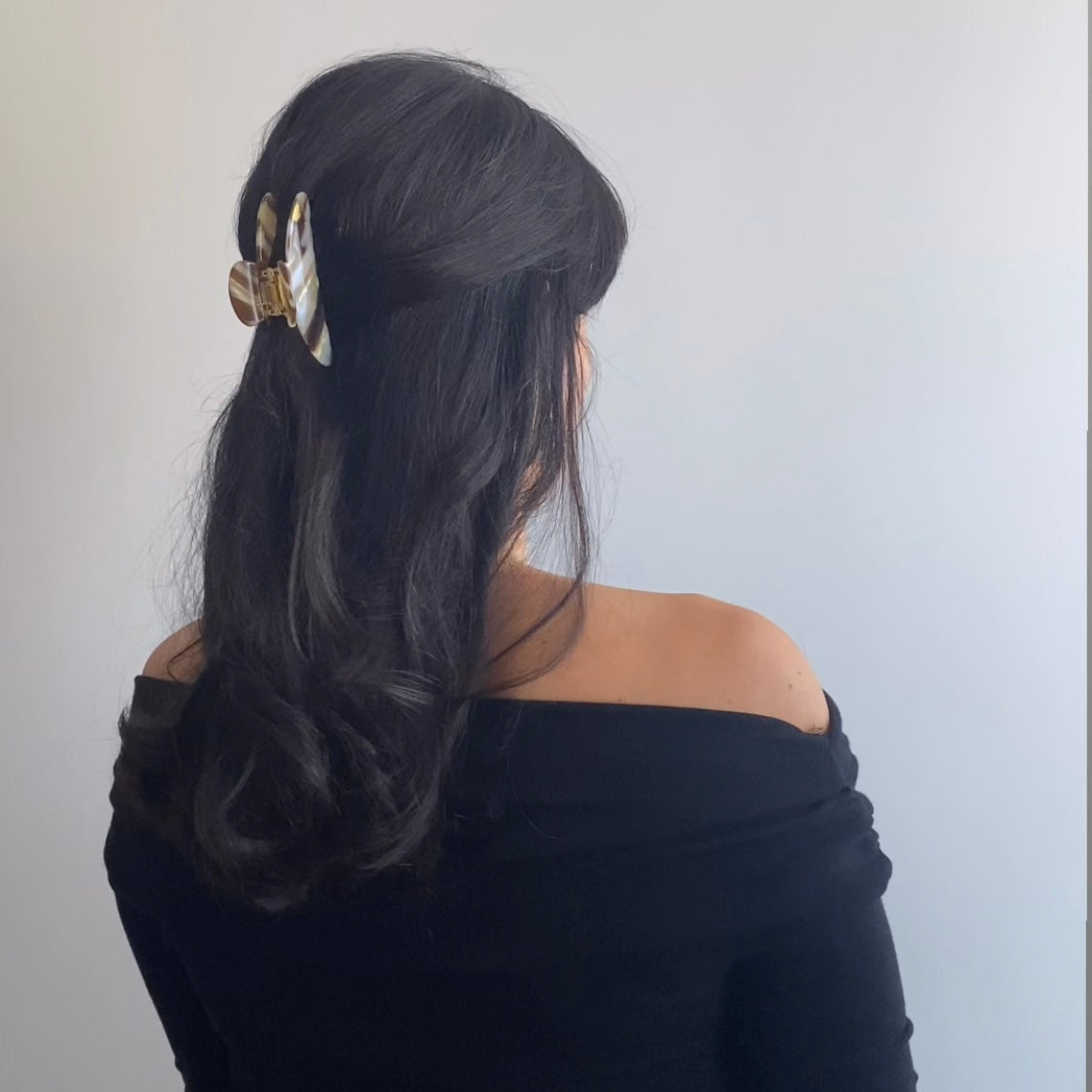 Hair clip M | Stracciatella