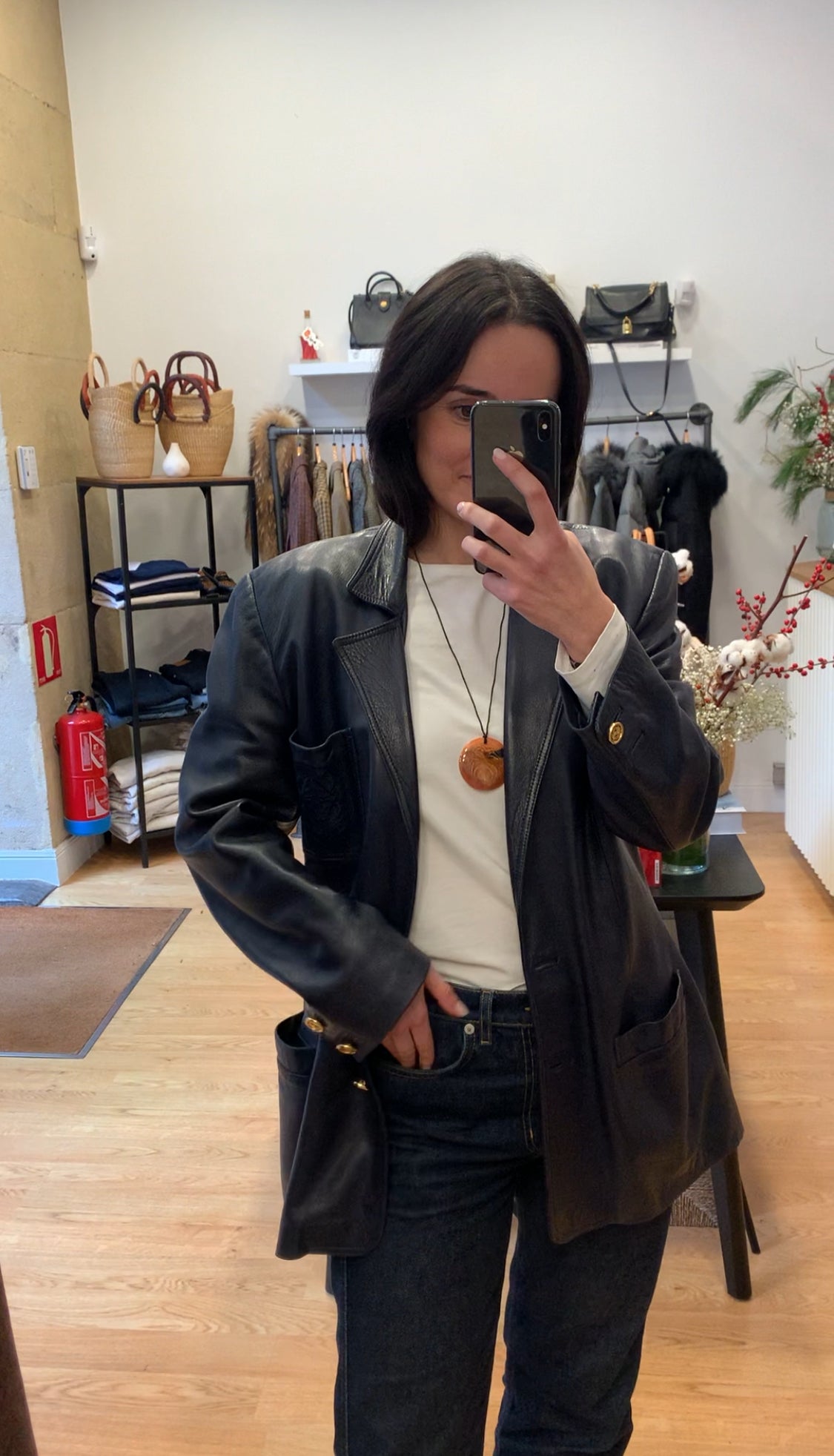 Loewe leather jacket