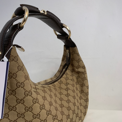 Gucci GG Canvas Horsebit Hobo