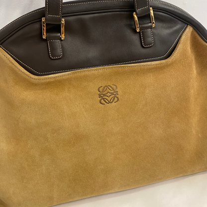 Bolso Boston de ante Loewe