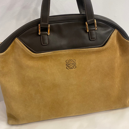 Bolso Boston de ante Loewe