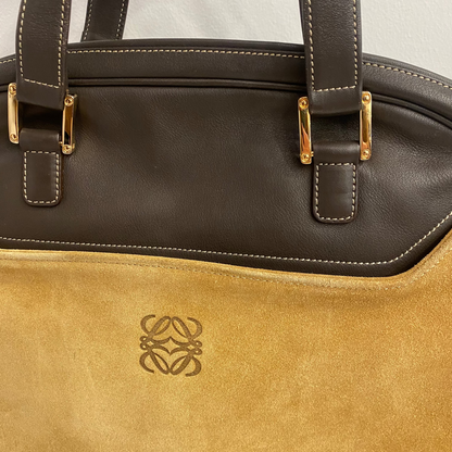 Bolso Boston de ante Loewe