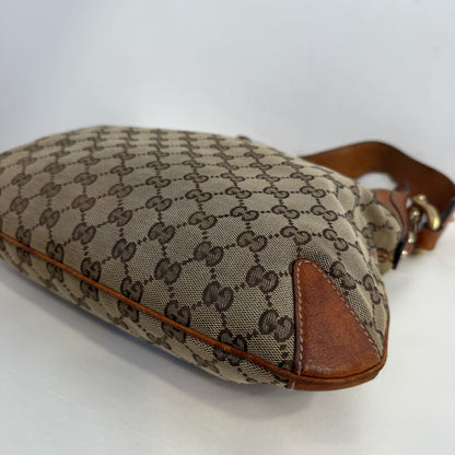 Gucci GG Canvas Horsebit Creole Hobo Bag