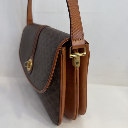 Celine Macadam Coated Canvas Crossbody Bag