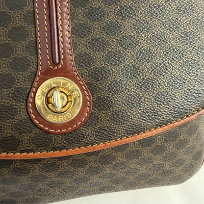 Celine Macadam Coated Canvas Crossbody Bag