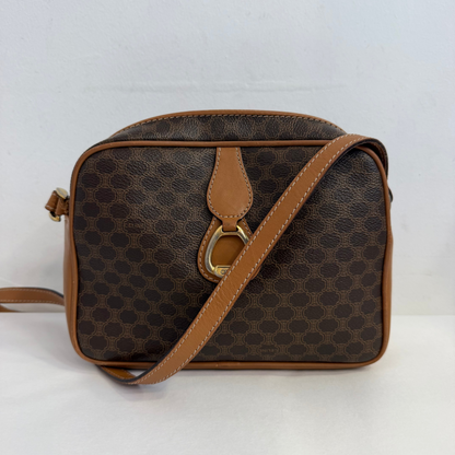 Celine Macadam Coated Canvas Crossbody Bag